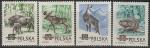 Польша 1954 год. Лесные и горные млекопитающие Польши, 4 марки. (н