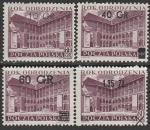 Польша 1956 год. "Год Ренессанса", 4 марки с надпечаткой Польша 1956 год. "Год Ренессанса", 4 марки с надпечаткой