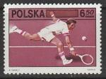 Польша 1981 год. 60 лет Польской федерации тенниса, 1 марка 