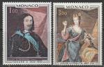 Монако 1969 год. Картины княжеского дворца, 2 марки 