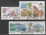 Россия 1997 год. Регионы России, 5 марок (гашёные) (381-385)
