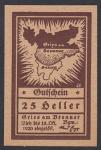 Нотгельд 25 пфеннингов. Германия 1920 год