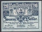 Нотгельд 20 пфеннингов. Германия 1921 год