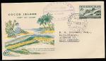 Конверт Австралии. Флора и фауна, 1963 год. прошёл почту, штемпель Кокосовых островов 
