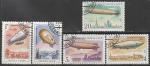 СССР 1991 год. Дирижабли, 5 марок, № 6273-77 (гашёные)