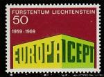 Лихтенштейн 1969 год. Европа СЕРТ, 1 марка 