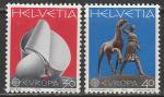 Швейцария 1974 год. Скульптуры, 2 марки 