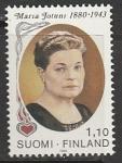 Финляндия 1980 год. 100 лет со дня рождения писательницы Марии Йотуни, 1 марка 