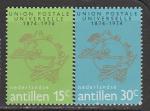 Нидерландские Антильские острова 1974 год. 100 лет Всемирному почтовому союзу, 2 марки 