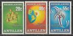 Нидерландские Антильские острова 1977 год. 50 лет Ювелирному дому Spritzer-Fuhrmann, 3 марки 