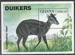 Гана 1994 год. Африканская антилопа, блок 