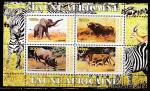 Бурунди 2009 год. Африканская фауна, малый лист 