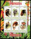 Бурунди 2009 год. Приматы, малый лист 