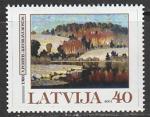 Латвия 2001 год. Живопись латышского художника Вильгельма Пурвитиса, 1 марка 