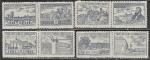 ЧССР 1961 год. 700 лет городу Прелоуц, 8 непочтовых марок (наклейка)