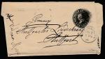 ПК (письмо - открытка) США, прошла почту в 1910 году, с маркой 1 цент 