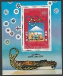 КНДР 1979 год. Зимние Олимпийские игры в Лейк-Плэсиде 1980 года, блок с надпечаткой 