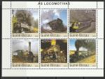 Гвинея-Бисау 2003 год. Железнодорожный транспорт (I), малый лист 