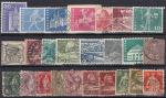 Набор иностранных марок. Швейцария, 25 гашеных марок
