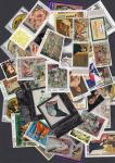 Набор иностранных марок, искусство, 40 гашеных марок