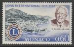Монако 1967 год. Мелвин Джонс, основатель "Lions International", 1 марка Монако 1967 год. Мелвин Джонс, основатель "Lions International", 1 марка