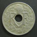 Франция, 25 сантимов 1926 год, 1 монета