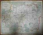 Карта. Схема железных дорог СССР. Лето 1946 год