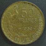 Франция, 50 франков 1953 год
