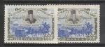 СССР 1958 г, А. Ордын-Нащекин, Белое Пятно на Бороде, Разная Бумага, 2 марки