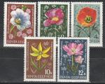 СССР 1974 год, Цветы, серия 5 марок