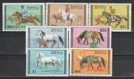 Монголия 1977 год. Лошади. 7 марок 