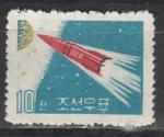 "Венера-1", КНДР 1961 год, 1 марка. (запущена 12. 2. 1961)