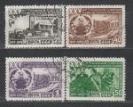 СССР 1950 г, Туркменская ССР, 4 гашёных марок