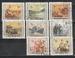 5 летний План, Китай 1955-56 г, 9 гашёных марок