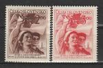 1-й Конгресс Чехословацкого Красного Креста, ЧССР 1952 год, 2 марки.