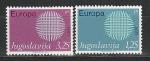 Европа Септ, Югославия 1970 год, 2 марки 