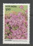 Цветы, Индия 1985 год, 1 марка