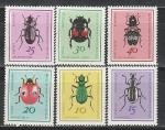 Насекомые, Жуки, ГДР 1968, 6 марок Насекомые, Жуки, ГДР 1968, 6 марок