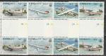 Воздушный Транспорт, Самолеты, Кирибати 1982, 4 гаттер-пары