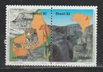 Национальный Парк, Бразилия 1992 г, пара марок. 