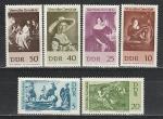 Возвращенные Картины, ГДР 1967 год, 6 марок. НЕТ 1 М. 50 пф
