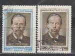 СССР 1955 год , А. Попов, 2 гашеные  марки .