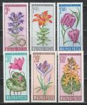 Цветы, Венгрия 1966 год, 6 марок