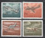 Югославия 1978, Самолеты, 4 марки Югославия 1978, Самолеты, 4 марки