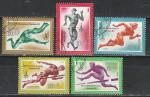 СССР 1980 г, Олимпиада в Москве, Ходьба, 5 гашёных марок. прыжки