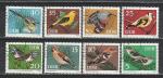ГДР 1973 год, Птицы, 8 гашёных марок