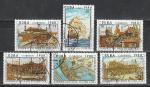 Корабли, Куба 1980 год, 6 гашёных марок