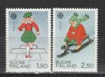 Финляндия 1989 г, Европа, Детские Игры, 2 марки