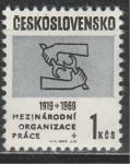50 лет "ILO", ЧССР 1969 год, 1 марка