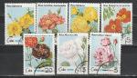 Цветы, Розы, Куба 1979 год, 7 гашёных марок
